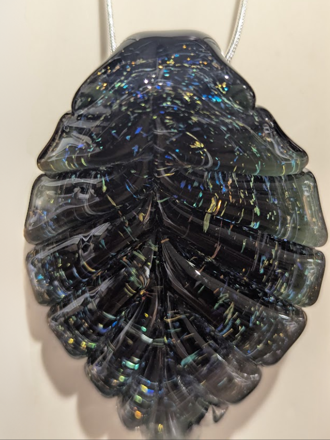 Dichroic Leaf Pendant