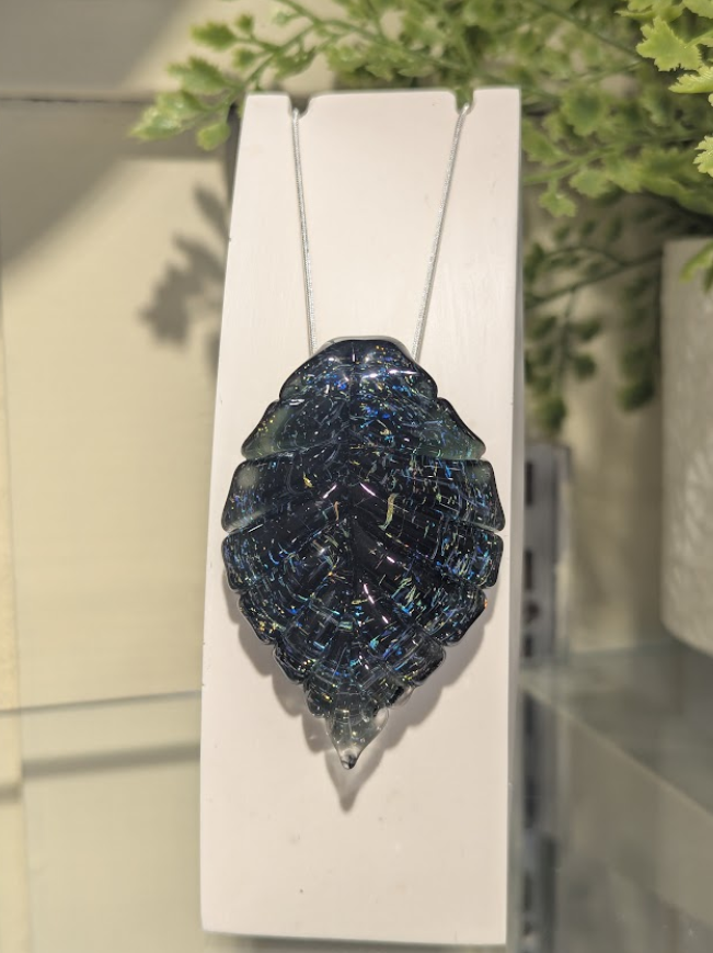 Dichroic Leaf Pendant