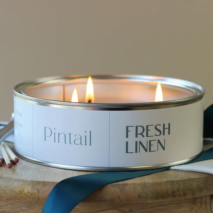 Pintail - Large Tin Candle