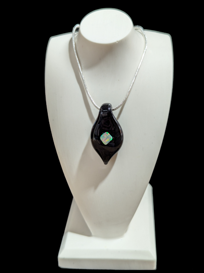 Colour Backed Opal Pendant
