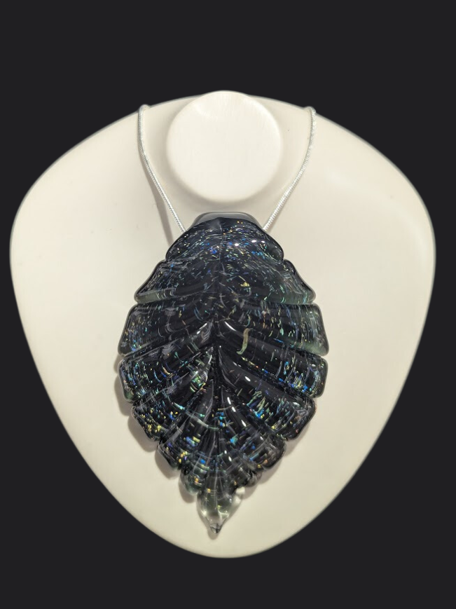 Dichroic Leaf Pendant