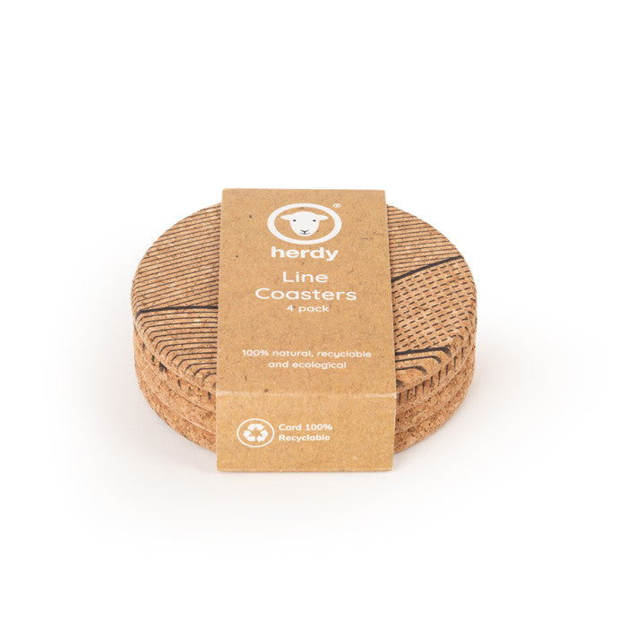Herdy Cork Coaster 4-Piece Set