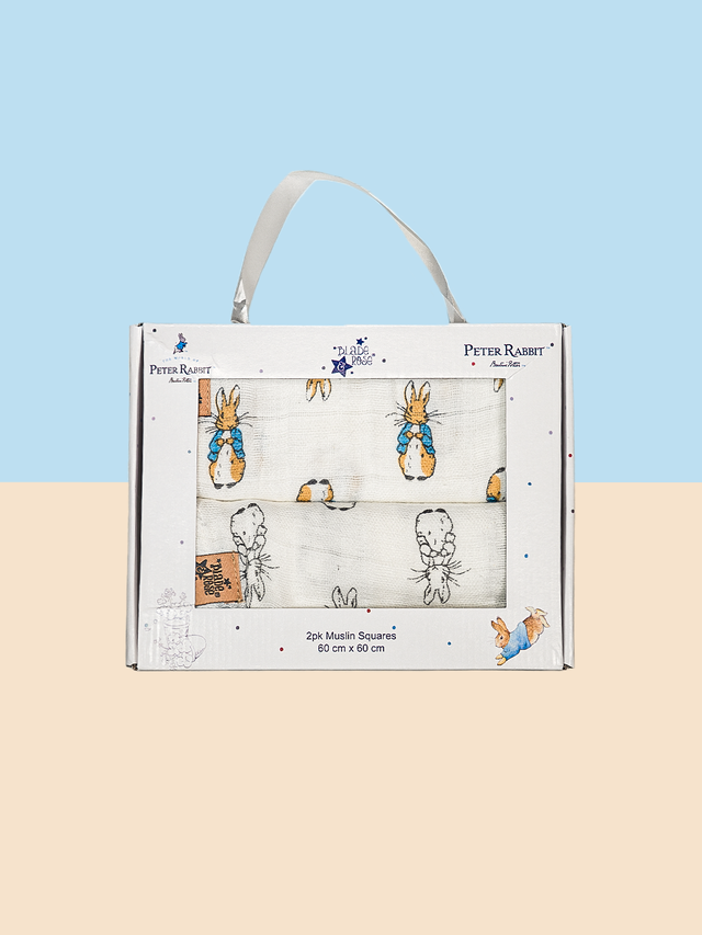 Peter Rabbit Neutral Muslin Cloths